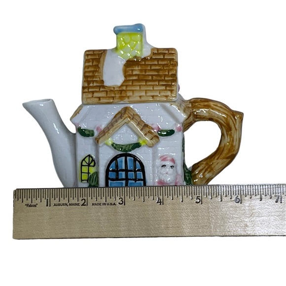 Vintage Cottage Teapot Bag Holder Canister Creamer Sugar Bowl Serving Set 2 Pc - Picture 5 of 16